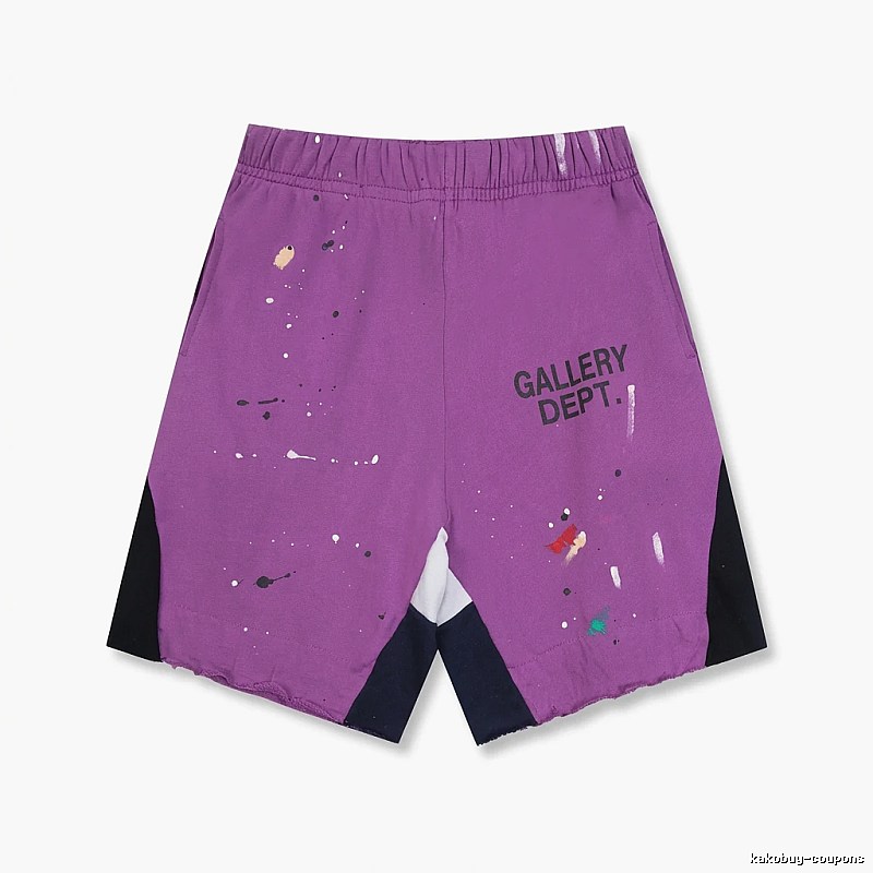 Gallery Dept Graffiti Style Purple Shorts