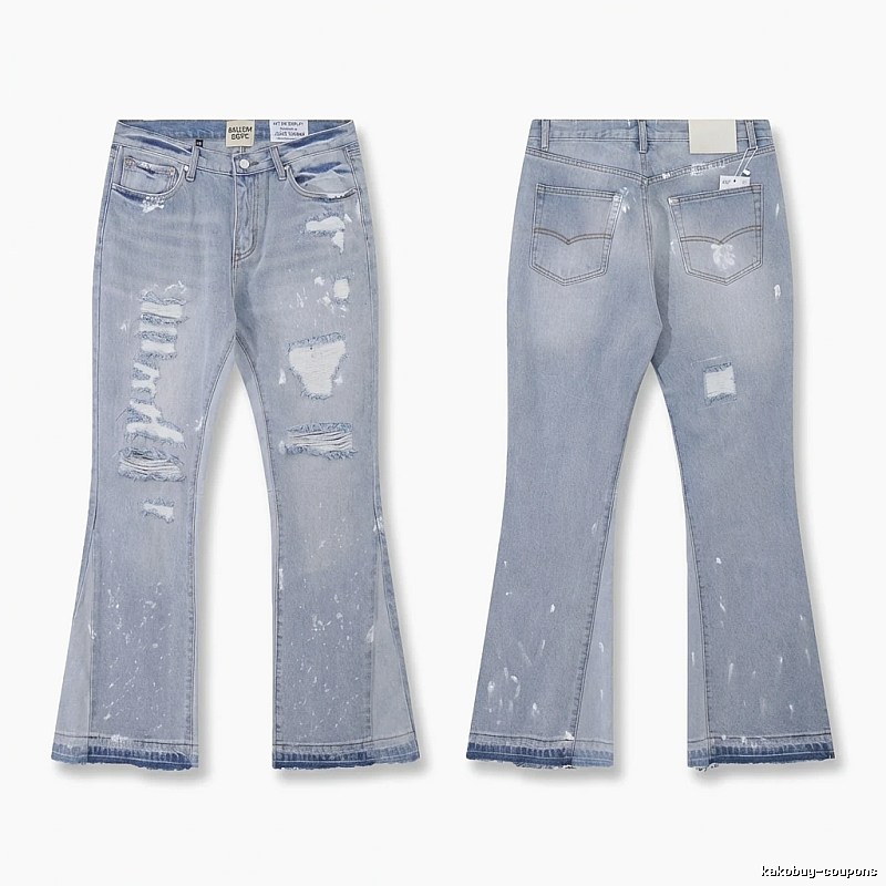 Gallery Dept Ripped Trendy Light Blue Jeans