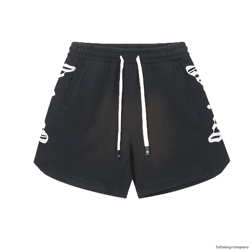 Godspeed skeleton print street style black shorts