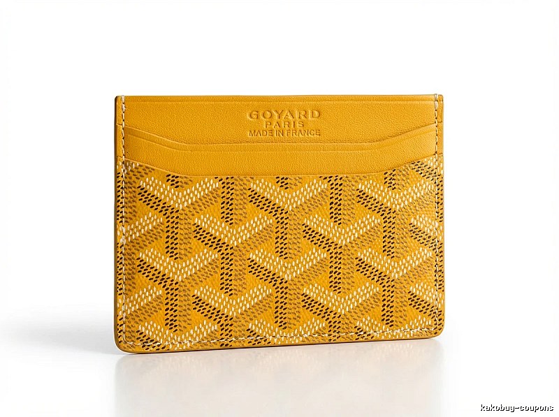 GOYARD Classic Yellow Card Holder