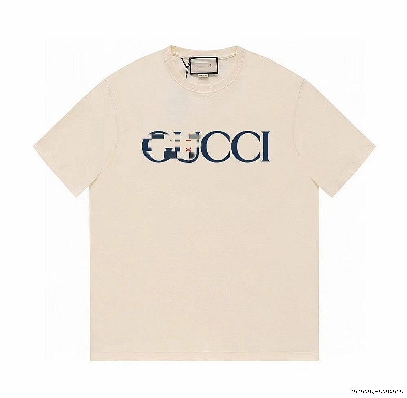 Gucci Classic Printed Casual Style Off-white Short Sleeve T-Shirt