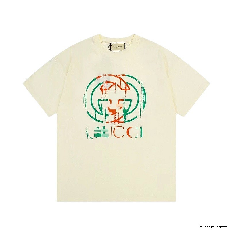 Gucci Double G Graffiti Vintage Style Off-white T-shirt