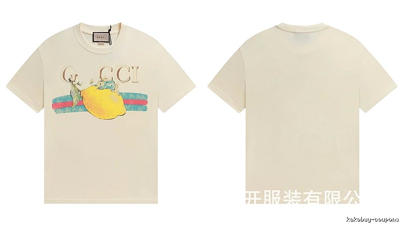 Gucci Vintage-style Off-white Lemon Print T-Shirt