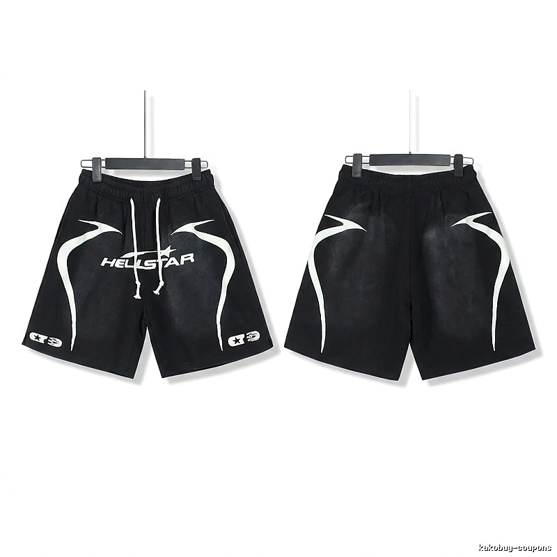 Hellstar dark style black shorts