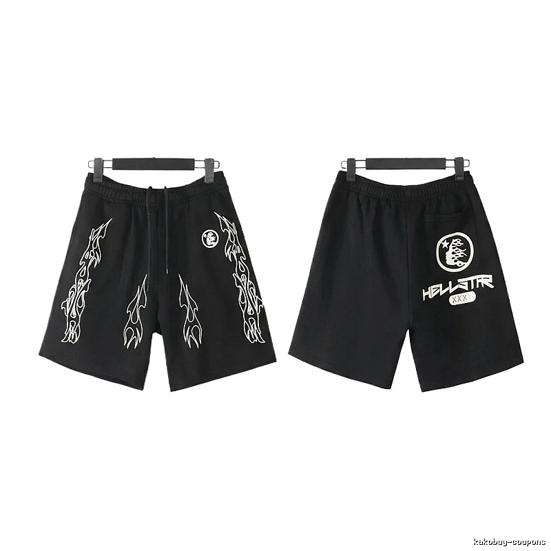 Hellstar dark style printed shorts