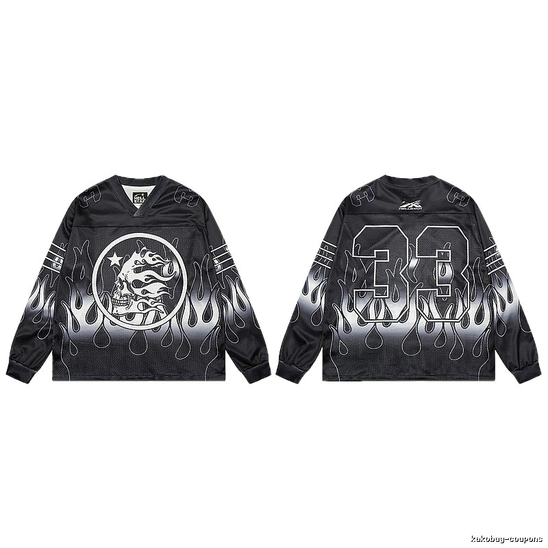 Hellstar Skull Flame High Street Black Jersey
