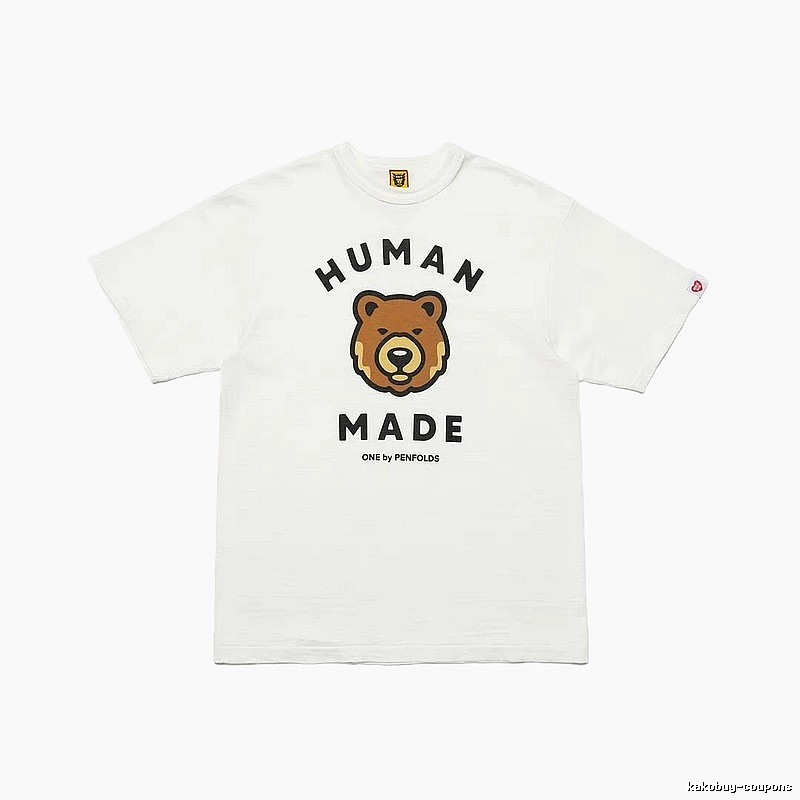 HUMAN MADE Bear Head Japanese Retro White T-Shirt