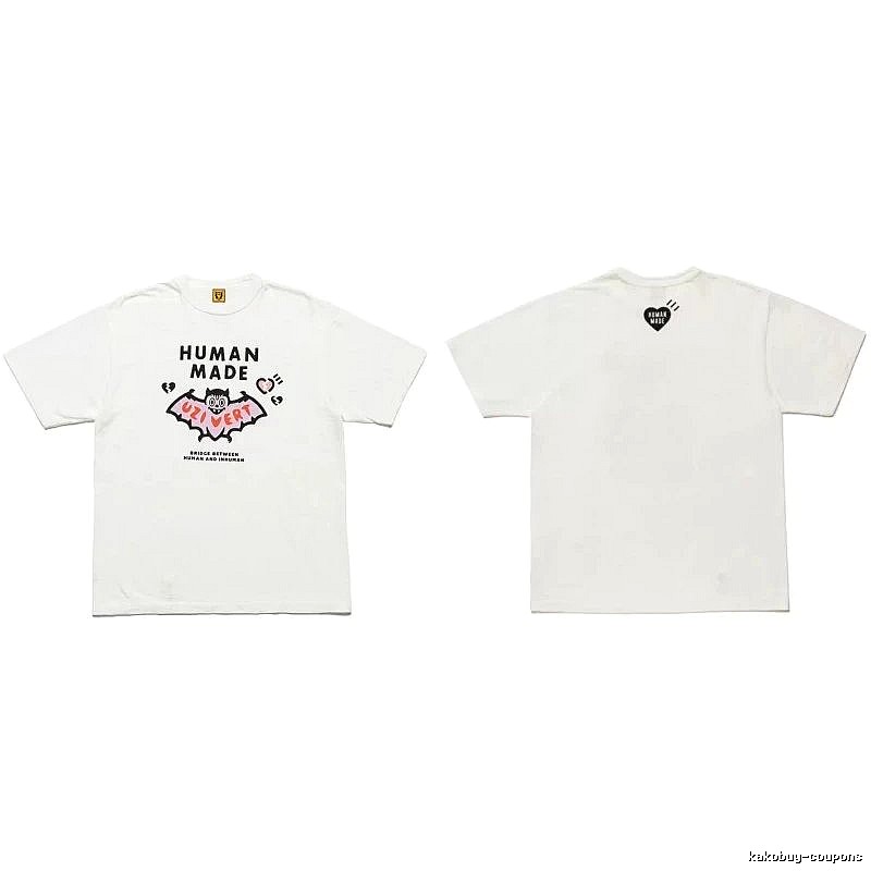 Human Made Casual Heart logo T-shirt Black Green Human for Comfortable Styling