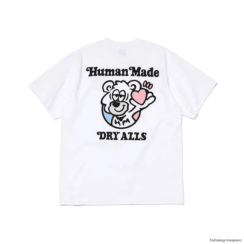 HUMAN MADE Heart Bear Japanese Streetwear White T-Shirt