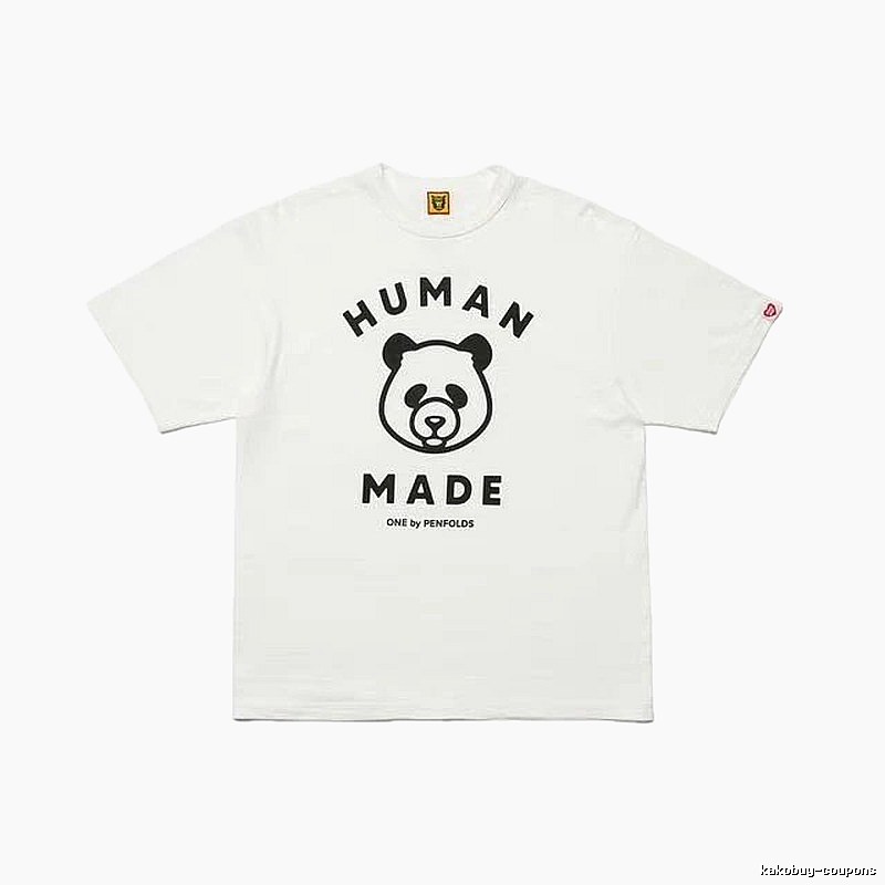 HUMAN MADE Panda Print Japanese Streetwear White Short Sleeve T-Shirt