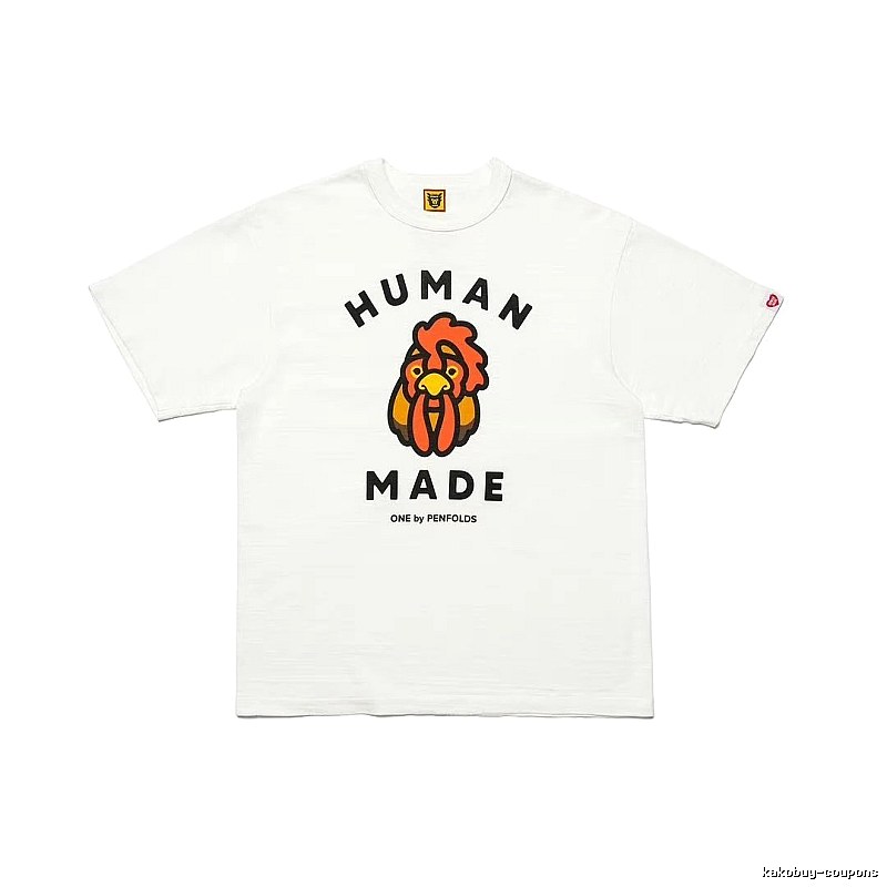 HUMAN MADE x Le Coq Sportif Co-branded Japanese Streetwear White T-Shirt