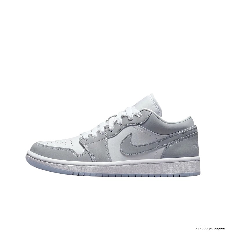 Jordan AJ1 Low-Top Gray-Toned Trendy Shoes