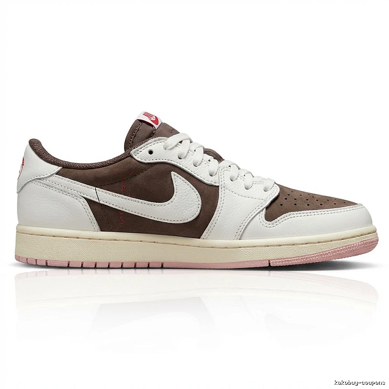 Jordan AJ1 Retro Style White and Brown Shoes