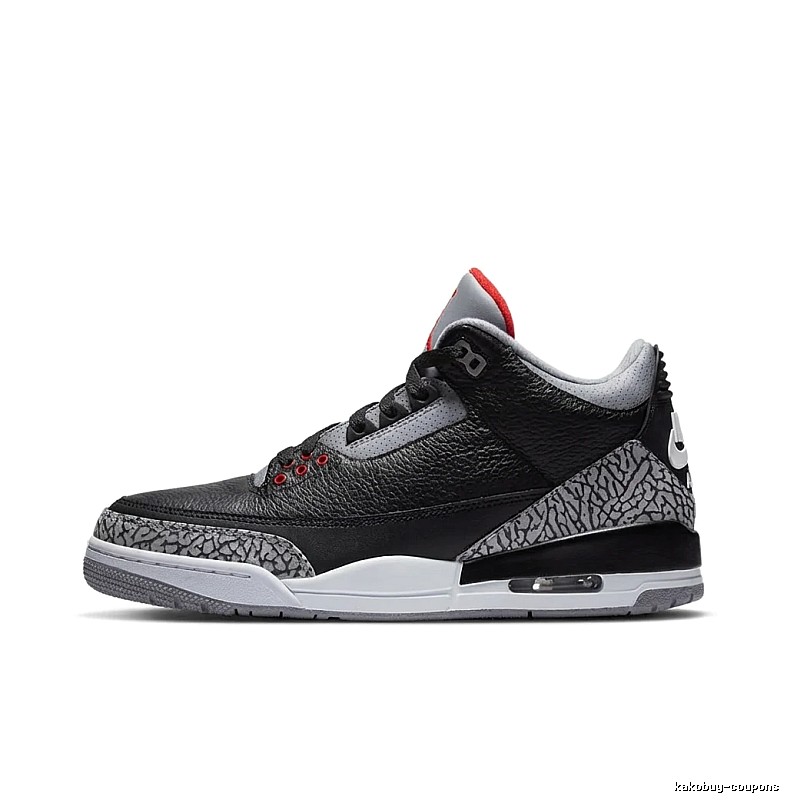 Jordan AJ3 Retro Black and Grey Athletic Shoes