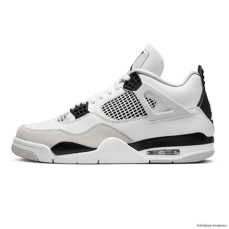 Jordan AJ4 Black and White Retro Sports Shoes
