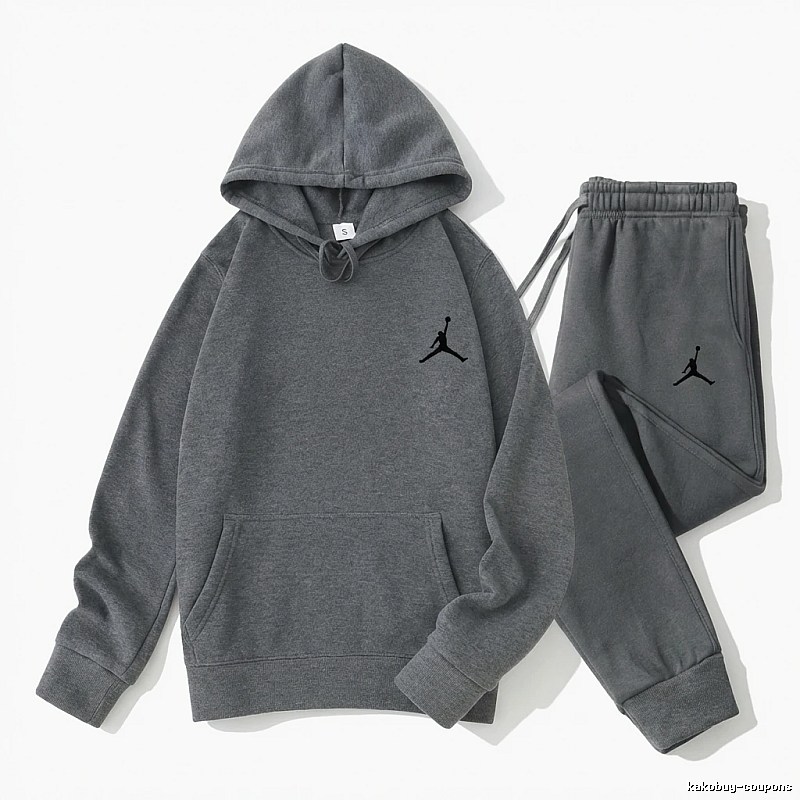 Jordan sports and leisure style gray suit set