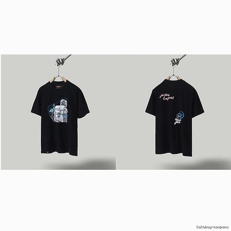 Jordan x TS Co-branded Street Style Black T-shirt