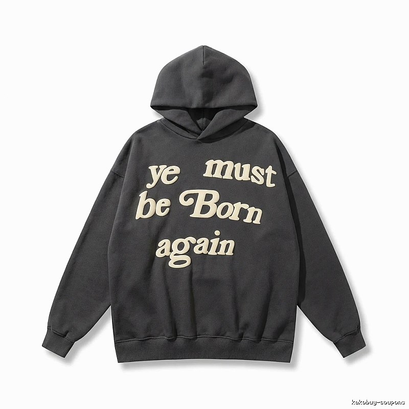 Kanye's retro-style black hoodie