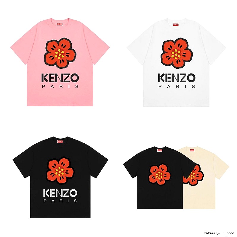 KENZO Begonia Casual Style Short-sleeved T-shirt