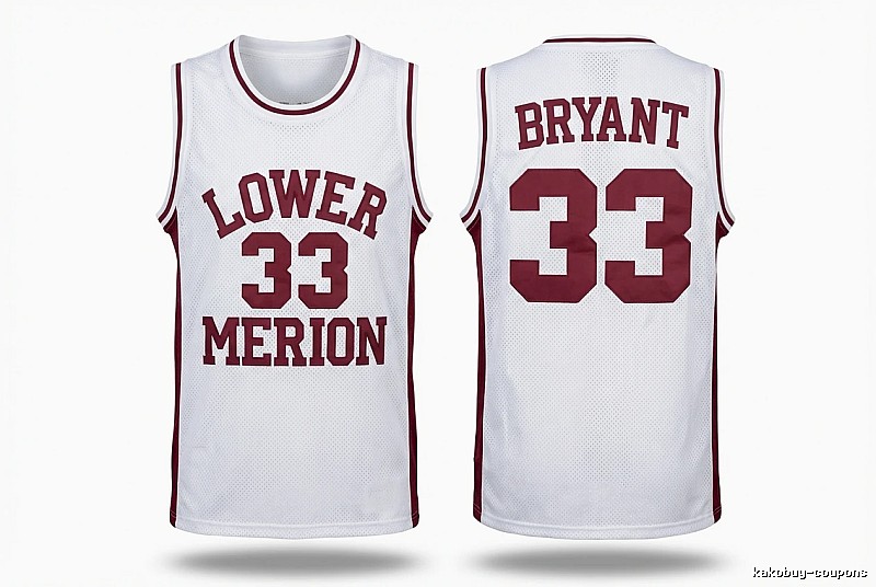 Kobe retro-style white basketball uniform