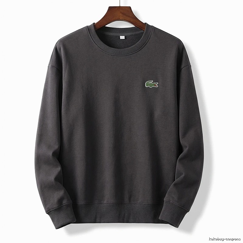 Lacoste basic simple style black sweatshirt