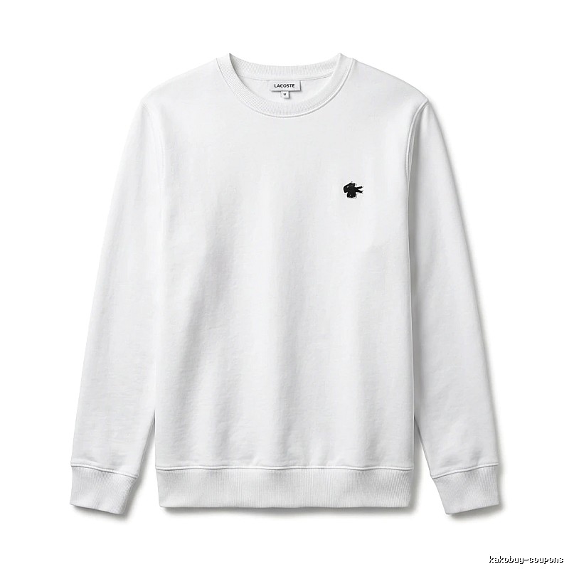 Lacoste simple style white sweatshirt