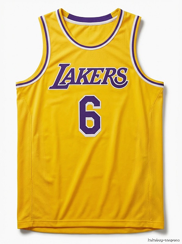 LBJ's No. 6 yellow jersey of the Lakers.