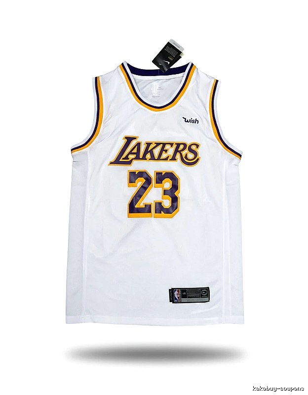 LBJ's retro white jersey of the Lakers