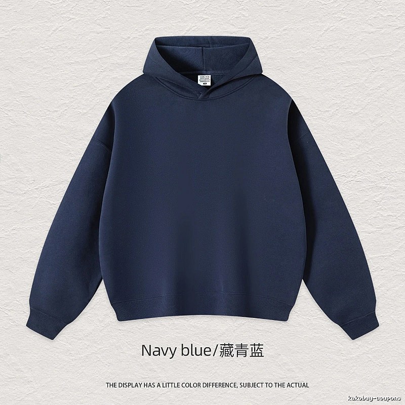 Logo Detail Blank pullover hoodie Black Minimal A with Relaxed Feel
