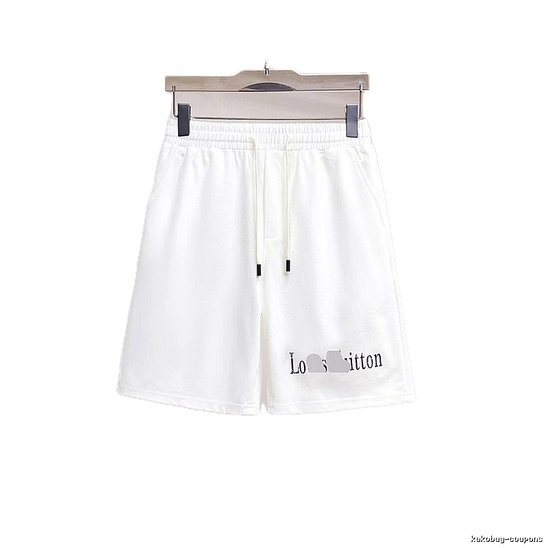 Louis Vuitton Letter Print Casual Style White Shorts