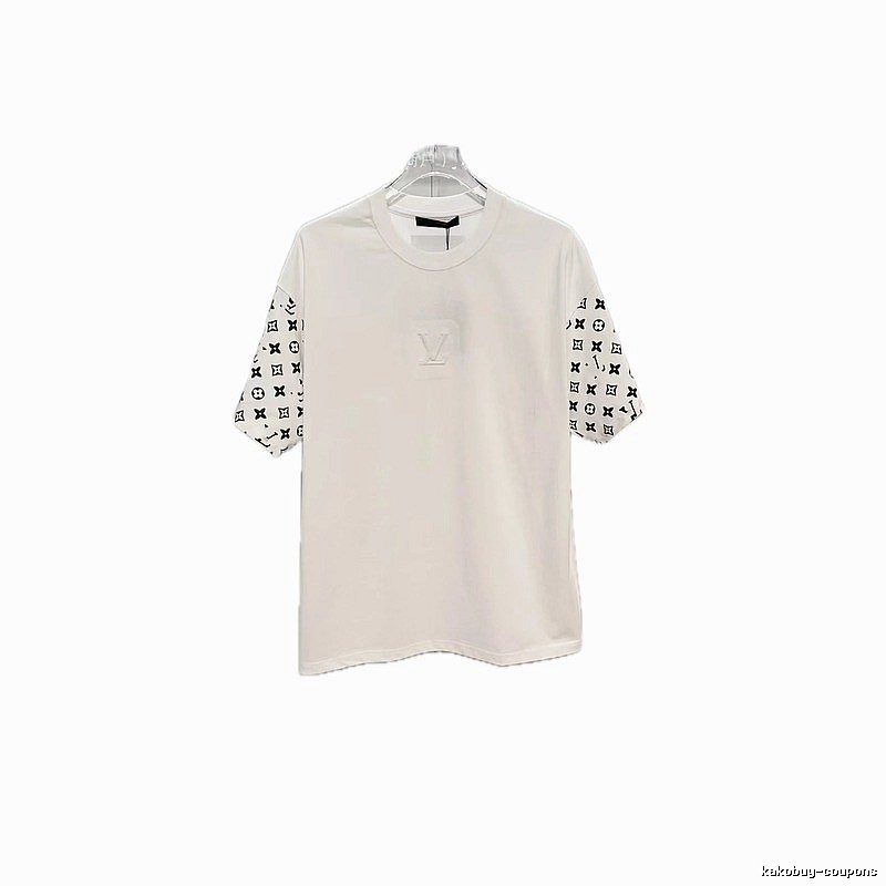 Louis Vuitton Monogram Patchwork Street-Luxury Style White T-Shirt