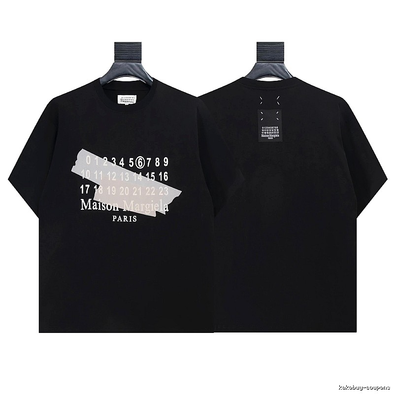 Maison Margiela Digital Print High Street Black T-Shirt