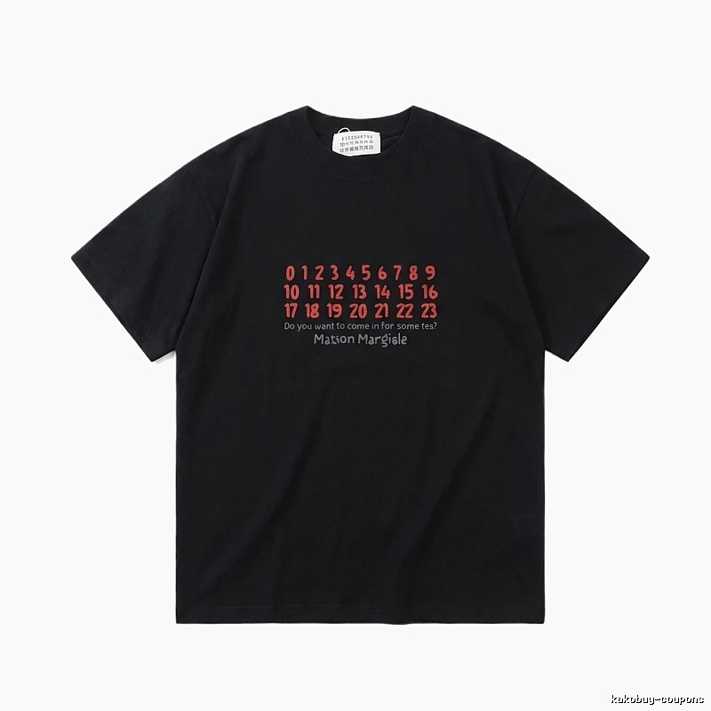 Maison Margiela Digital Style Black T-shirt