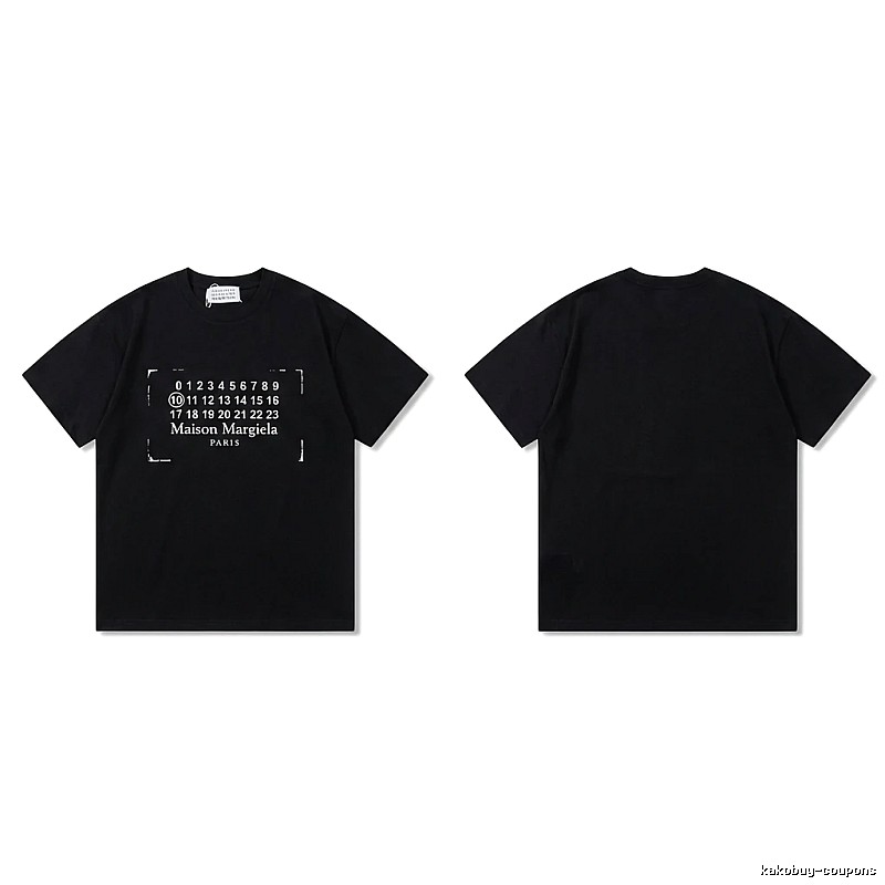 Maison Margiela Digital Style Black T-shirt