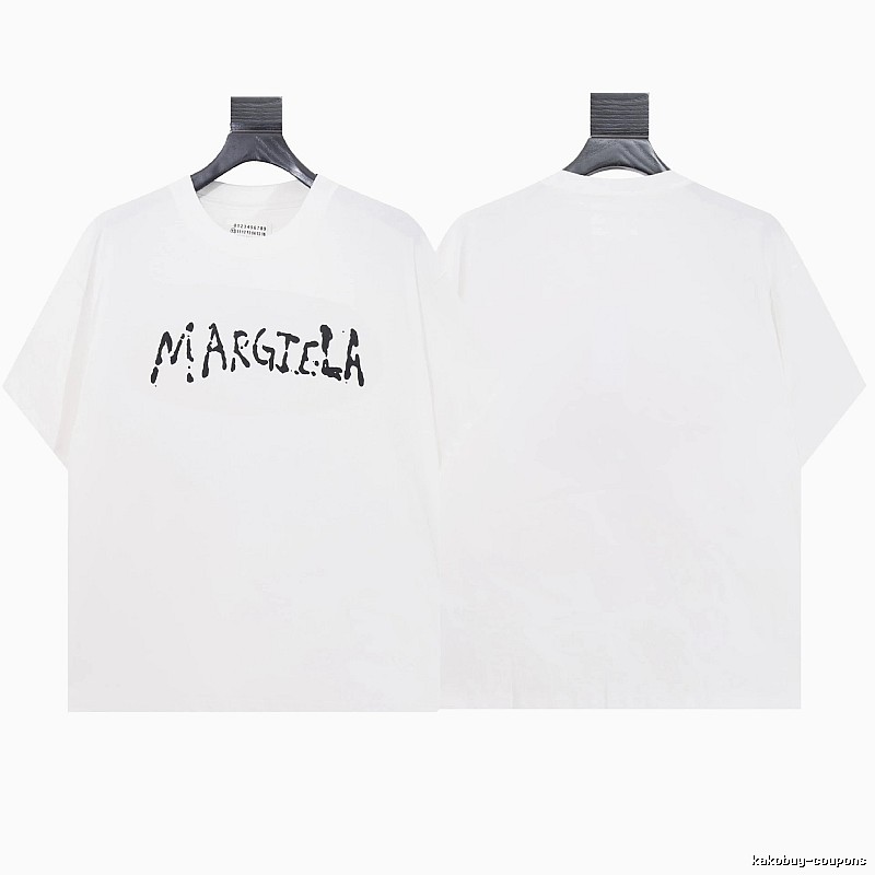 Maison Margiela Graffiti Street Style White T-shirt