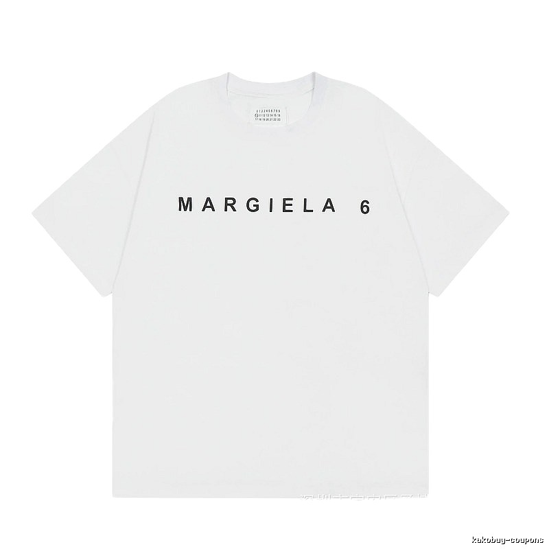 Maison Margiela MM6 Minimalist Style White Short Sleeve T-shirt