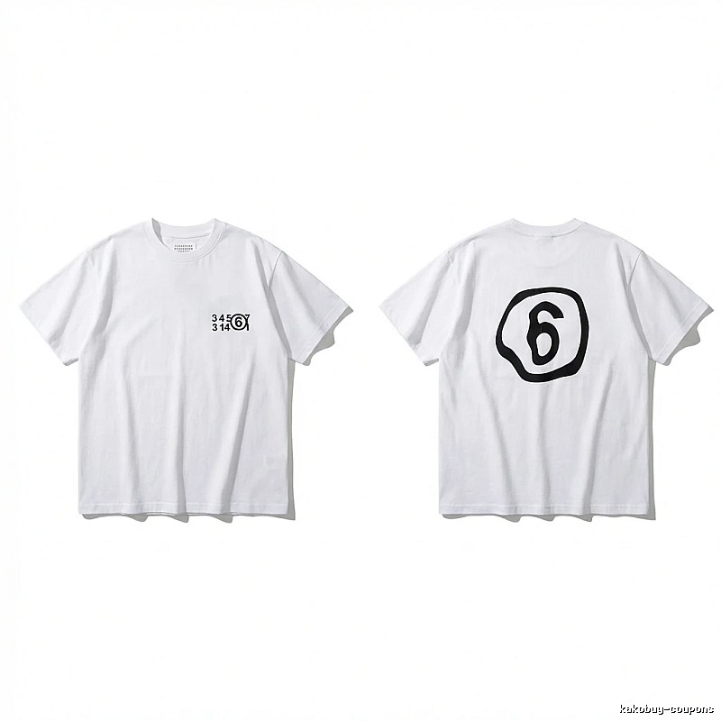 Maison Margiela white T-shirt with digital printing