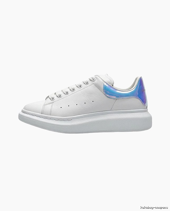 McQueen Blue - Tailed White Sneakers