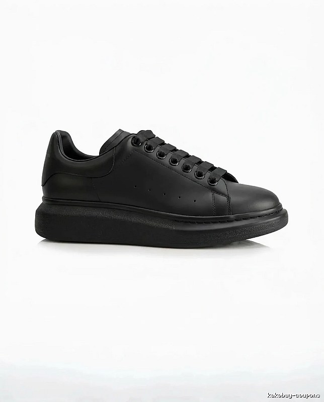 McQueen Thick-soled Casual Style Black Shoes