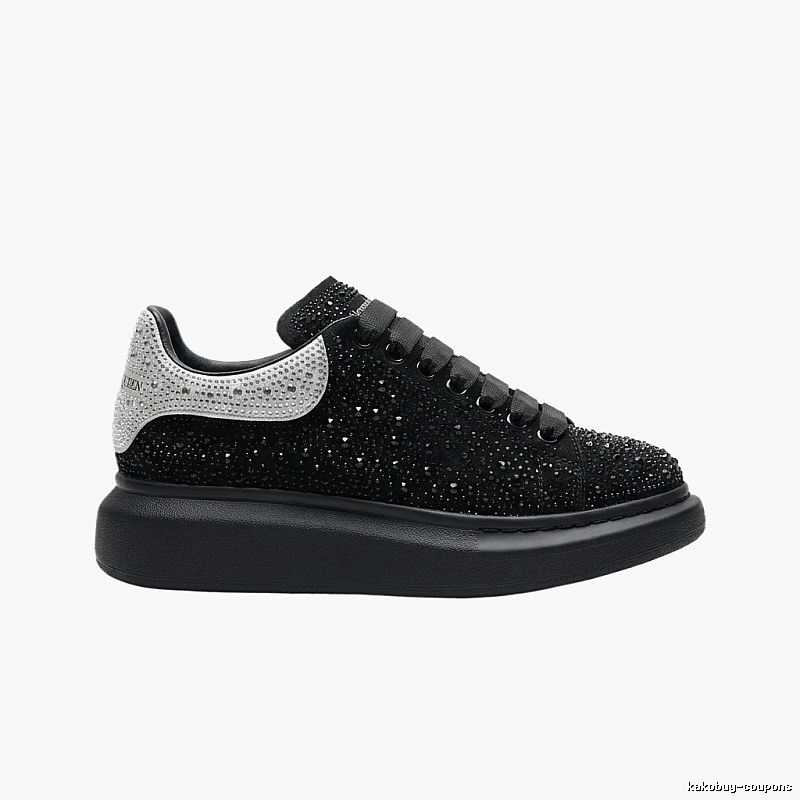 McQueen Thick-soled Trendy and Cool Black Shoes