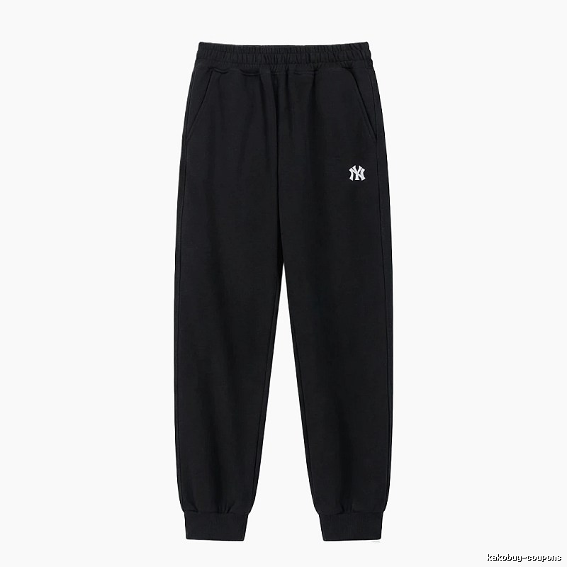 MLB large logo casual style black pants