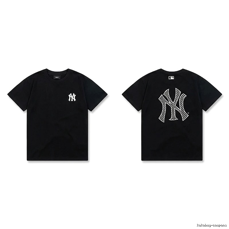 MLB NY Series Trendy and Cool Style Black T-shirt