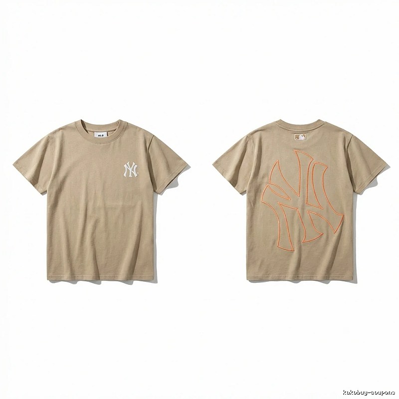 MLB retro style khaki T-shirt