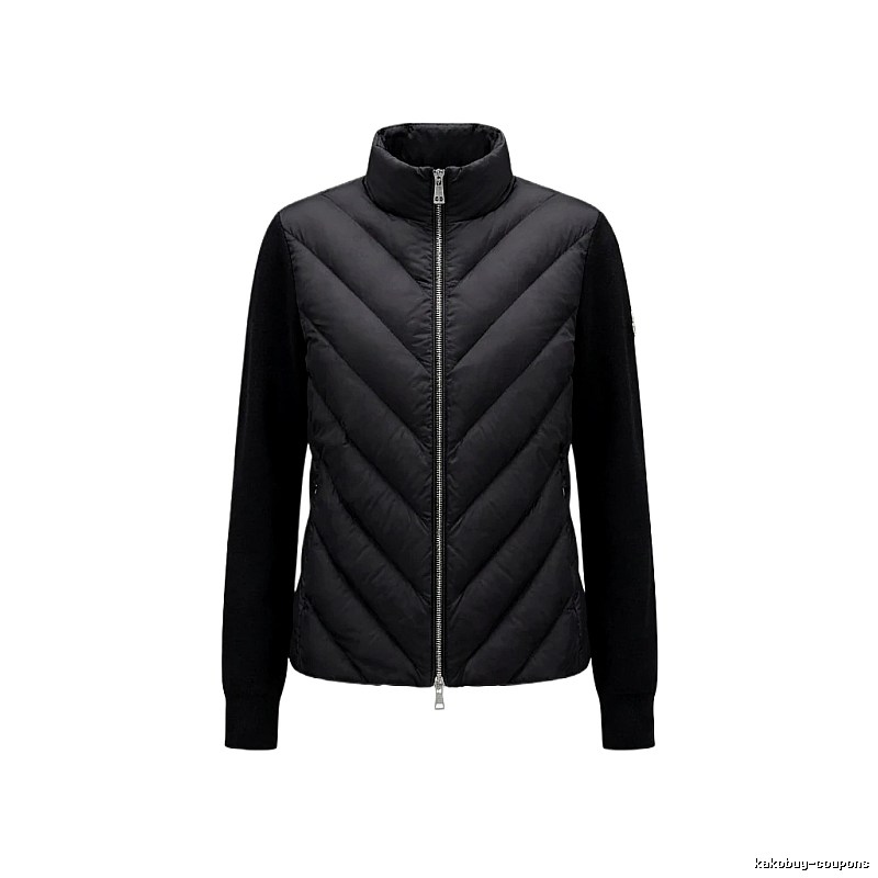 Moncler black casual style down jacket