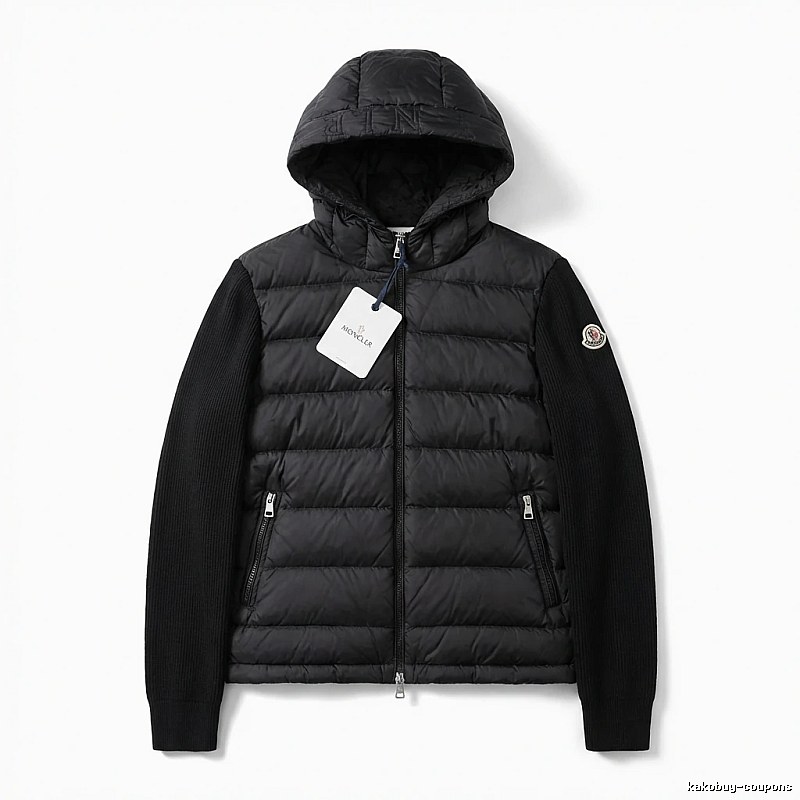 Moncler black stylish down jacket