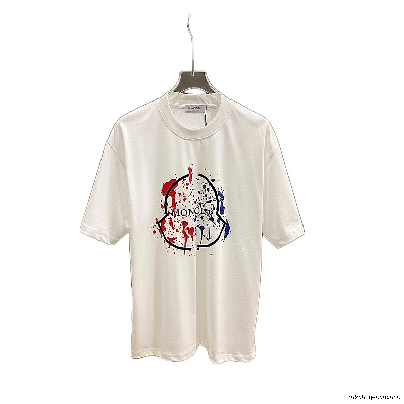 Moncler graffiti-style white T-shirt