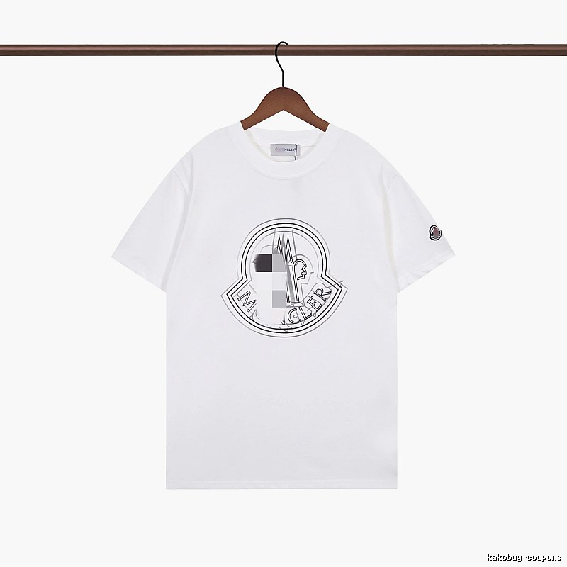 Moncler Logo Collection Trendy Style White T-Shirt