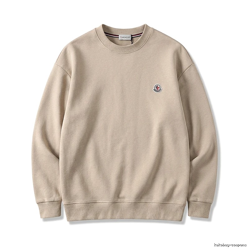 Moncler minimalist style beige sweatshirt