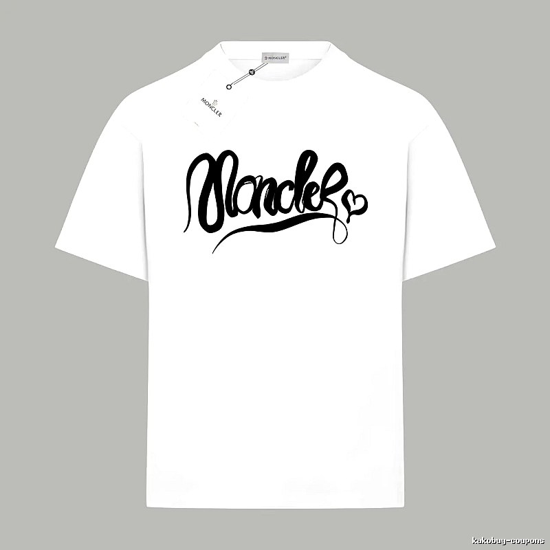Moncler minimalist style white T-shirt