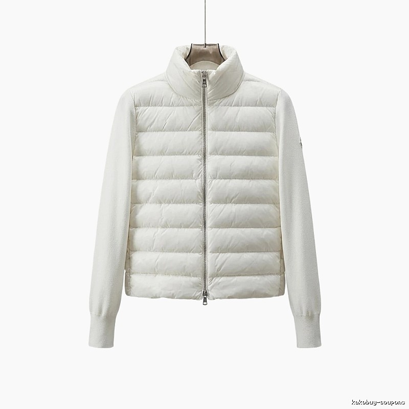 Moncler short stylish white down jacket
